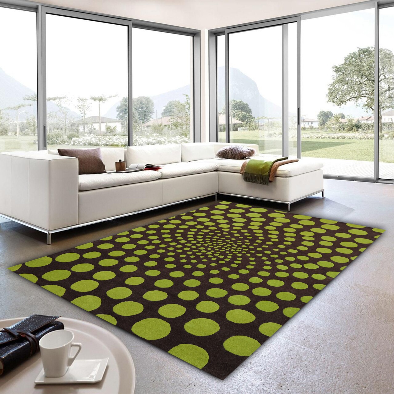 Covor Sage  Bedora, 120x170 cm, 100% lana, multicolor, finisat manual - imagine 4